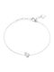 Guess Women's Bracelet with Heart Design Gold Plated Steel with Zircon 21cm