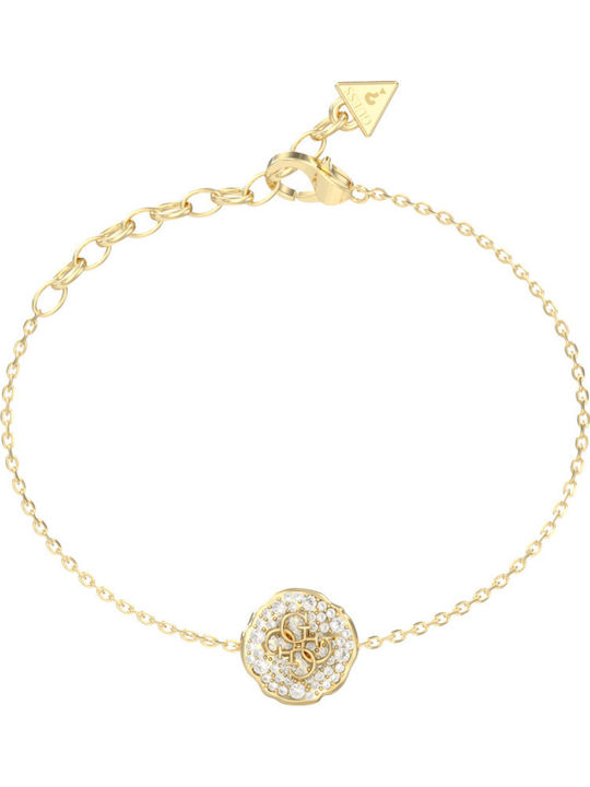 Guess Women's Steel Gold Plated Bracelet 21cm