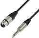 Adam Hall Cable XLR Female - 6.3mm Male Black 6m K4MFP0600