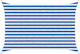 vidaXL Rechteckiges Sonnensegel Blau 2x3m