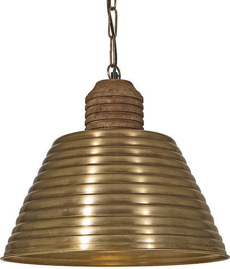 Zaros Zaros Bronze Glocke Deckenleuchte mit Lampenbirnensockel E27