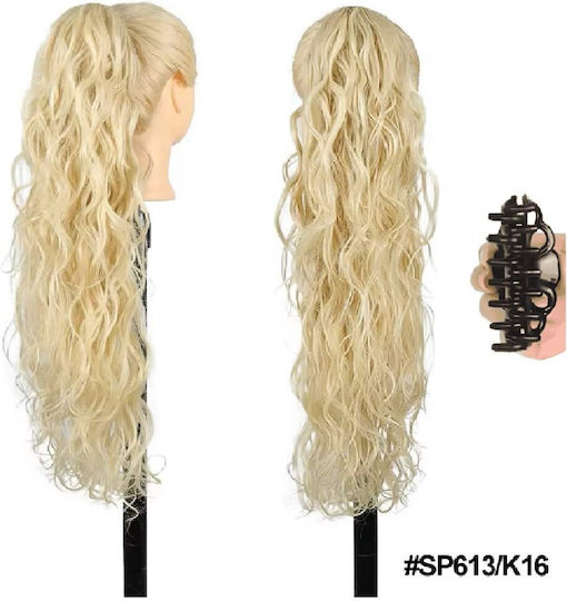 Extension σε Ανοιχτό Ξανθό Χρώμα 71cm Αλογοουρά Ponytail Συνθετική Τρίχα
