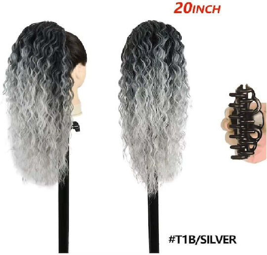 Extension in Gray Colour 50cm Ponytail Synthetic Hair