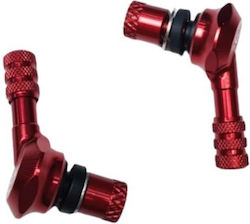 Стебла На Клапани Tubeless Rcb Racing Boy 10mm Jet Червен Комплект