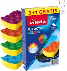 Vileda Кухненски Гъби За Миене На Съдове 4 Броя Vileda Кухненски Гъби За Миене На Съдове 4 Броя