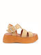 Women's Flat Sandals Flatforms Beige