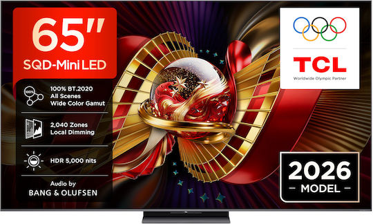 TCL Смарт Телевизор 65" 4K UHD SQD-Mini LED C8L HDR (2026) 65C8L