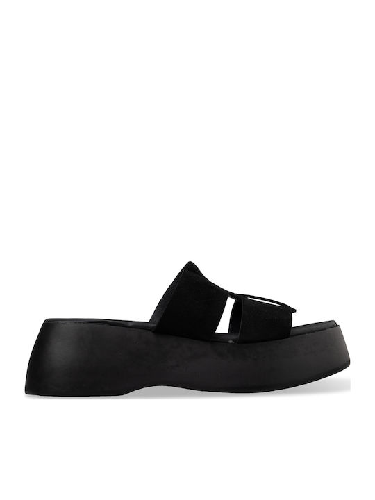 Women's Flat Sandals Flatforms Black