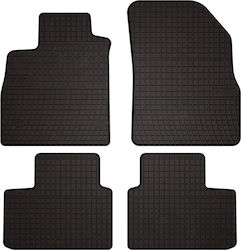Rubber Car Mats Renault Talisman Sedan Grandtour Estate Pre-facelift 2015-2020 Black Fitted