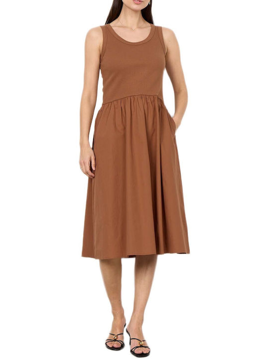 Soya Concept Damenkleid Ganztägig Braune Soya Concept Damenkleid Ganztägig Braune