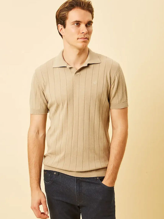 Polo Herrenbluse Beige 1240001 C01