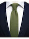 Martin & Co Men's Synthetic Knitted Tie In Khaki Colour