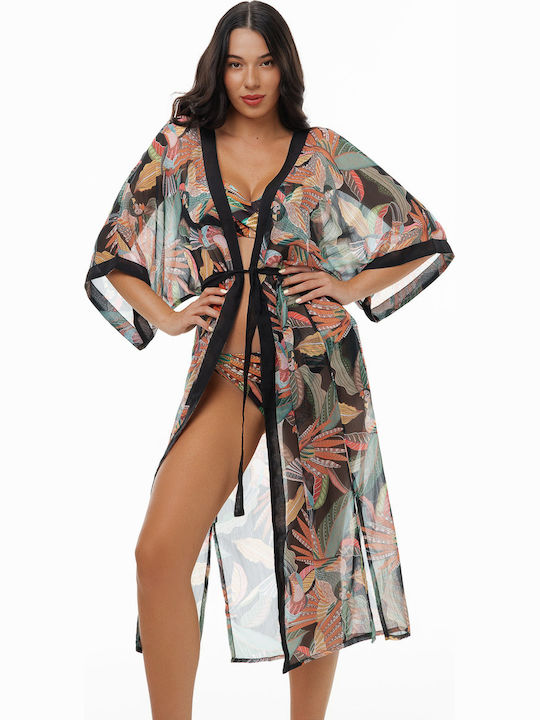 Bluepoint Damenbademode Kaftan Schwarz