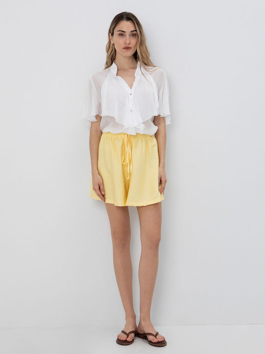 Toi&Moi Women's Yellow Shorts