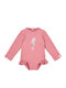 Little Dutch Kids One-Piece Swimsuit With Long Sleeve Dreamy Pink