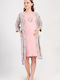 Vienetta Secret Summer Women's Pyjama Set Gray-Pink