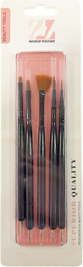 Beauty Salon Nail Brushes Set Dotting Tool Gel Nail Art