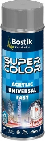 Super Color Acrylic Universal Spray Paint 400 Ml Gray