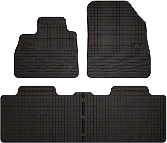 Rubber Car Mats Renault Espace V Minivan 2015-2022 Black Fitted