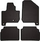Rubber Car Mats Kia Soul Ev Hatchback 2013-2019 Black Fitted