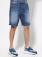 Pantaloni Scurți Bărbați Denim Albastru Jean