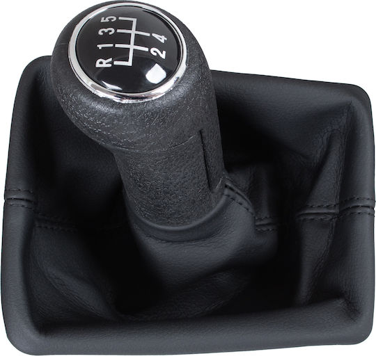 Audi A4 B8 07-15 Schwarzes 5-Gang Schaltknauf + Schwarze Gummimanschetten