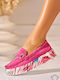 Mocasini Dama Din Piele În Culoare Fuchsia
