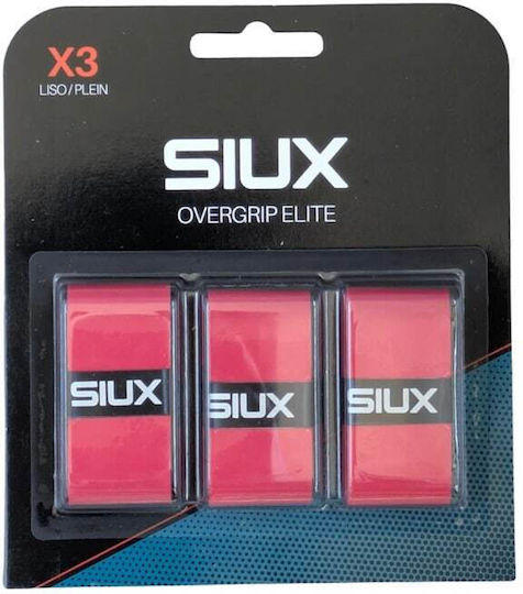 Siux Padel Overgrip Elite X3 Συσκευασία 3 Τμχ Κόκκινο