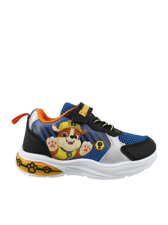 Παιδικά Sneakers με Σκρατς & Φωτάκια Μπλε