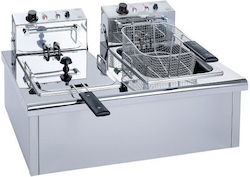 M&M equipment Electric Double Fryer Capacity 2x7lt M&M equipment Electric Double Fryer Capacity 2x7lt