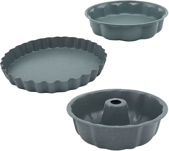 Relaxdays Bakeware Tin 3 Pieces