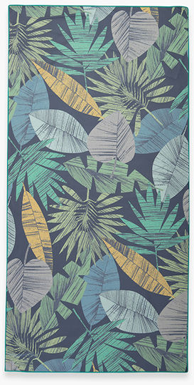 Nef-Nef Homeware Leaferio Микрофибърна Кърпа За Body Синя 160x80см