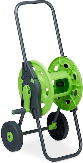 Relaxdays Wheeled Garden Hose Box for Hose Up to 45m