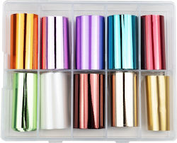 Luxorise Nail Art Shiny Holo Transfer Foil Set 10 Pcs Luxorise Nail Art Shiny Holo Transfer Foil Set 10 Pcs