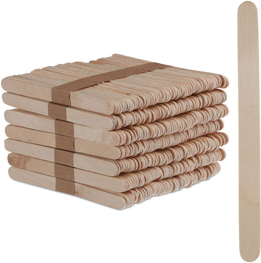 Relaxdays Bețe Pentru Înghețată 500 Bucăți Maro Deschis 0.2x11.5x1 Cm