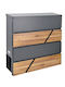 AWTools Briefkasten Für Draußen Inox In Grau 37x37x10.5cm