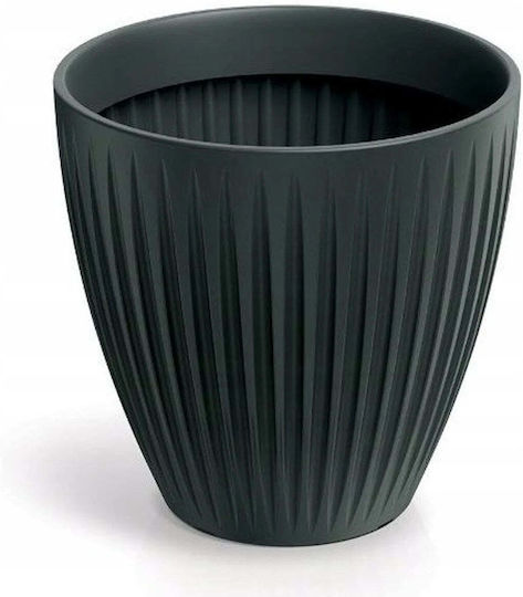 Latia Runde Mittel Blumentopf Anthrazit Pp-tlro40ma