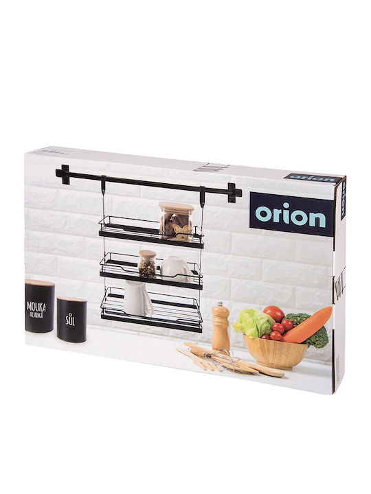 Orion Κρεμαστό Ράφι Μεταλλικό 32x11x46εκ. Μαύρο