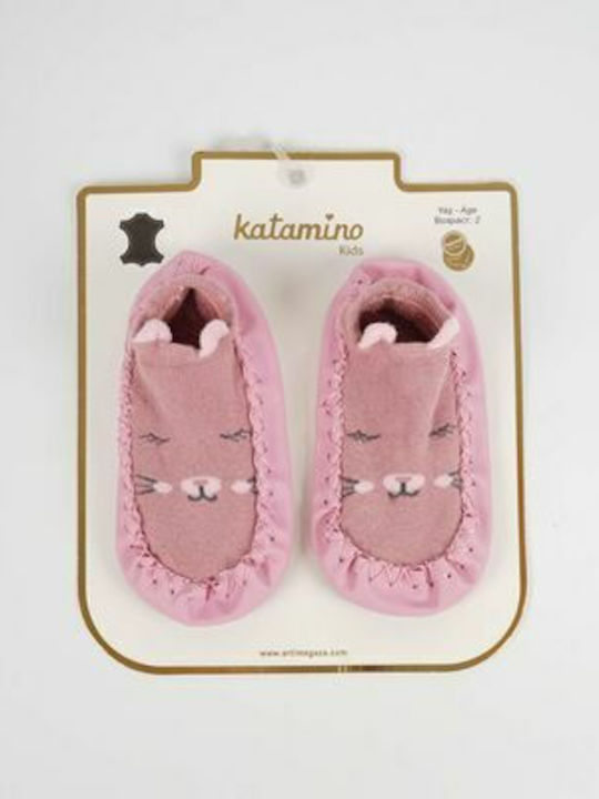 Katamino Παιδικές Καλτσοπαντόφλες Ροζ
