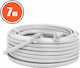 Alista Home Cablu Telefonic Flat RJ11 6P4C 7m Alb (GLB_20302)