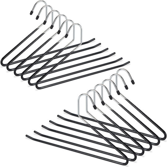 Kremastra Dulap Anti-Alunecare pentru Pantaloni Metalică Argintie 10021075_312 12 Bucăți
