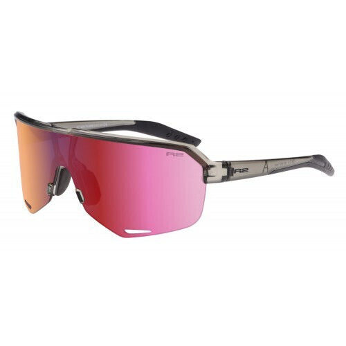 R2 Cycling Glasses with Gray Frame and Mirror Lenses