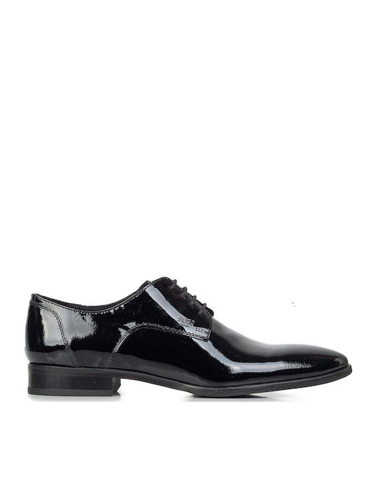 Boss Shoes Men's Dress Shoes in Black Patent Le...