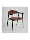 Embrace Dining Chairs with Fabric Upholstery Terracotta 2pcs 60x56x73cm