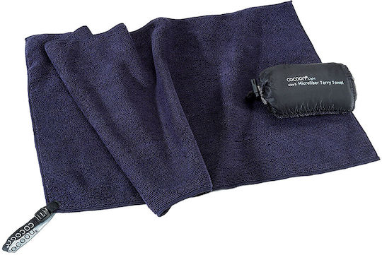 Cocoon Microfiber Face Towel 220gr/m² Blue 120x60cm