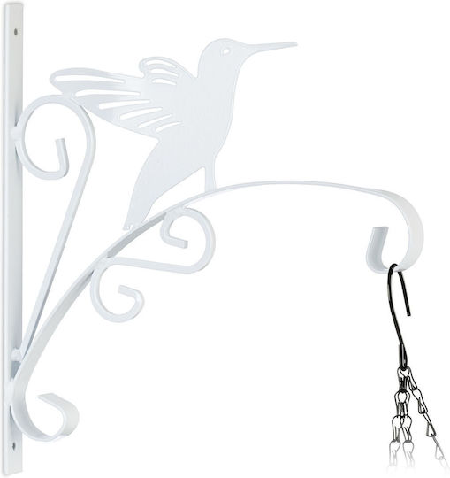 Relaxdays Suport Pentru Plante Pandantiv Alb 30x2x29.5cm