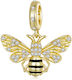 Ασημενιο Charm 925 Gold Bee