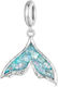 Silber Charm 925 Blau Meerjungfrau