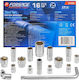 Set 15 Tool Sockets 10-36 Mm Cr-v Knob