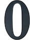 House Number 0 Black 19 Cm